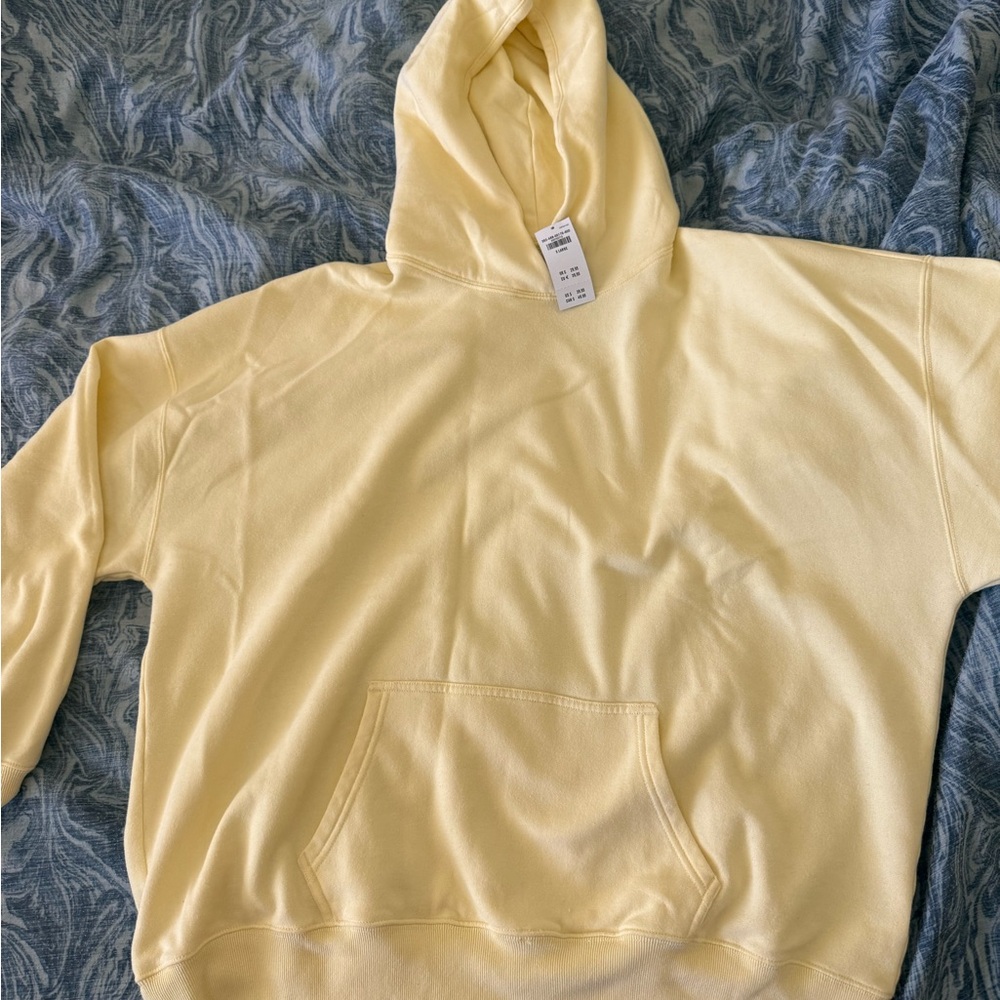 Hollister Light Yellow Hoodie Sweater